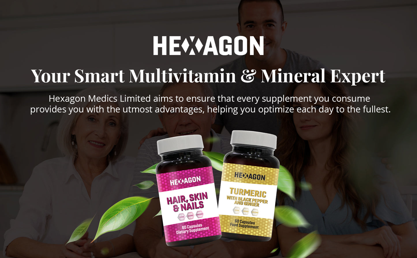 Hexagon Hair, Skin & Nails Multi-Vitamin Formula Capsules