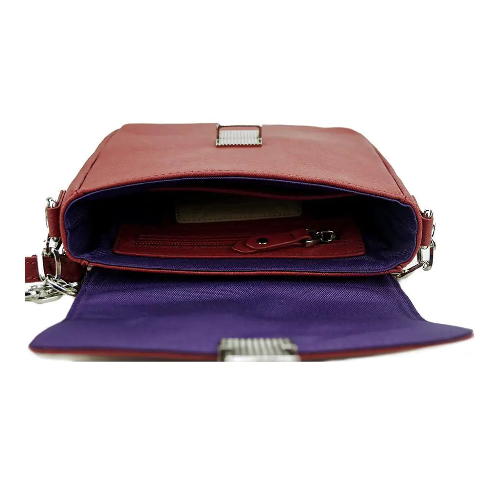 Cabernet Chic Mini Leather Bag