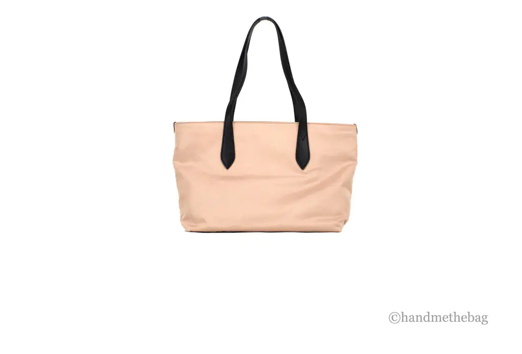 Burberry Small Rose Beige Branded Econyl Nylon Tote Bag