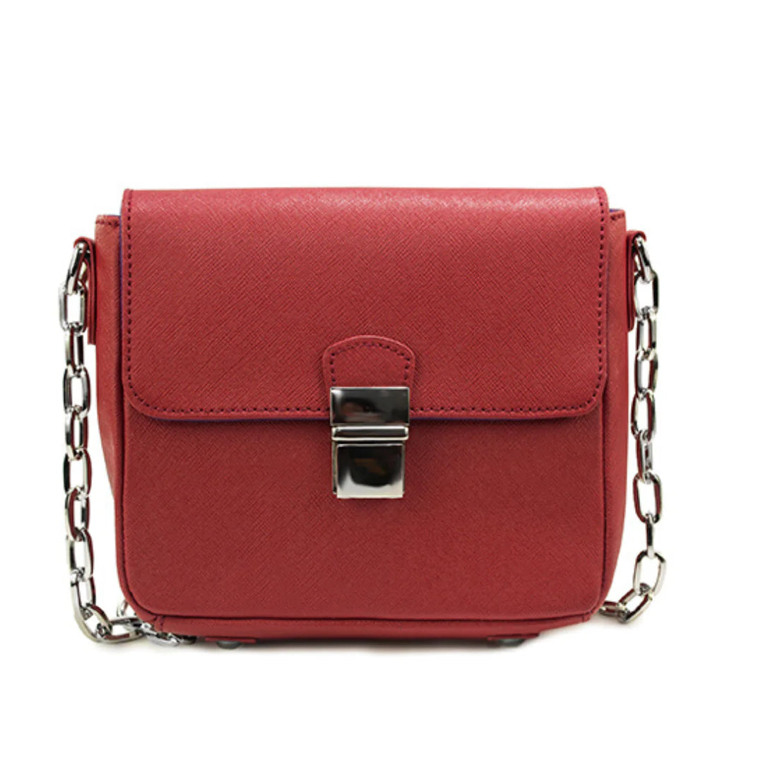 Cabernet Chic Mini Leather Bag