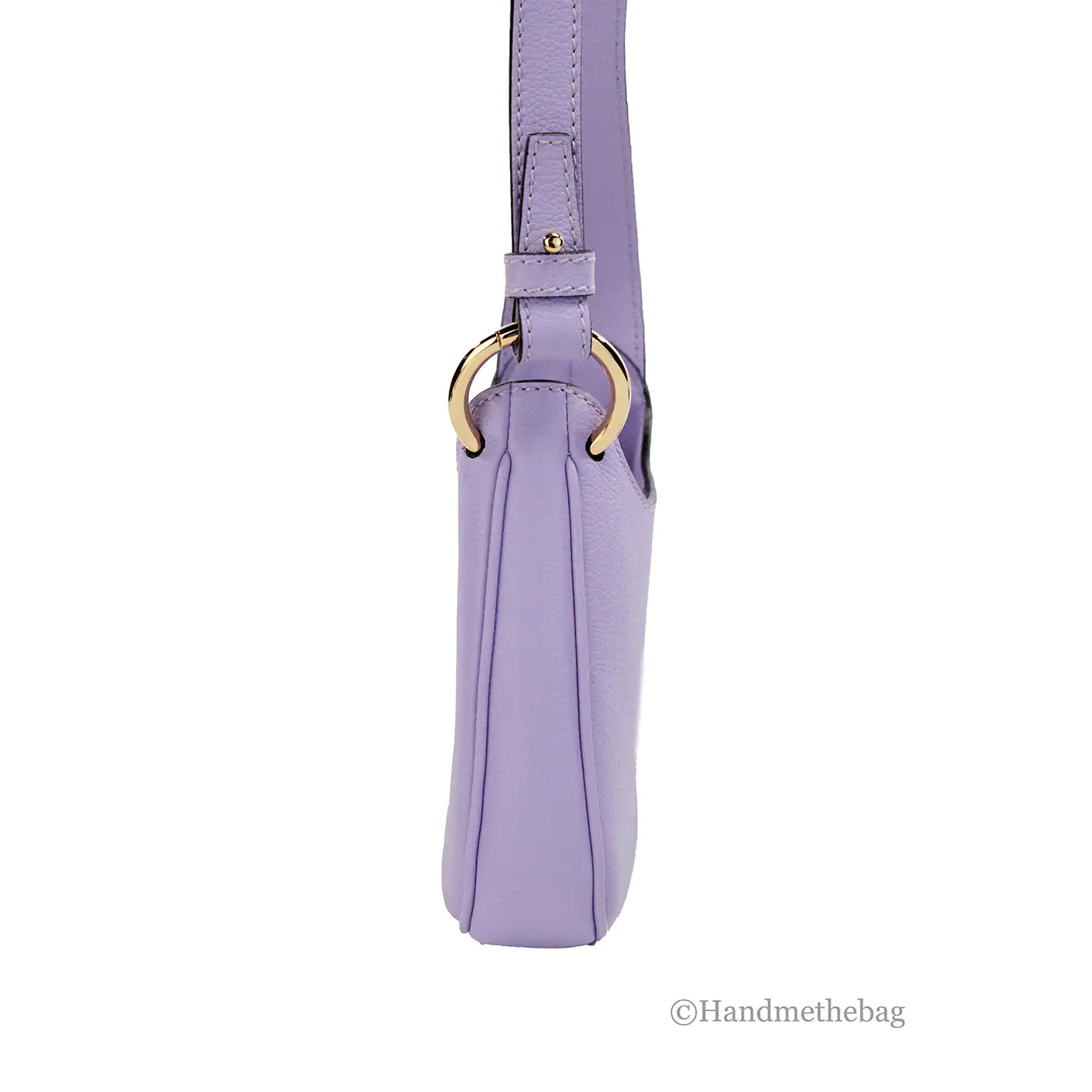 Versace Vitello Small Lilac Leather Medusa Crossbody Shoulder Bag